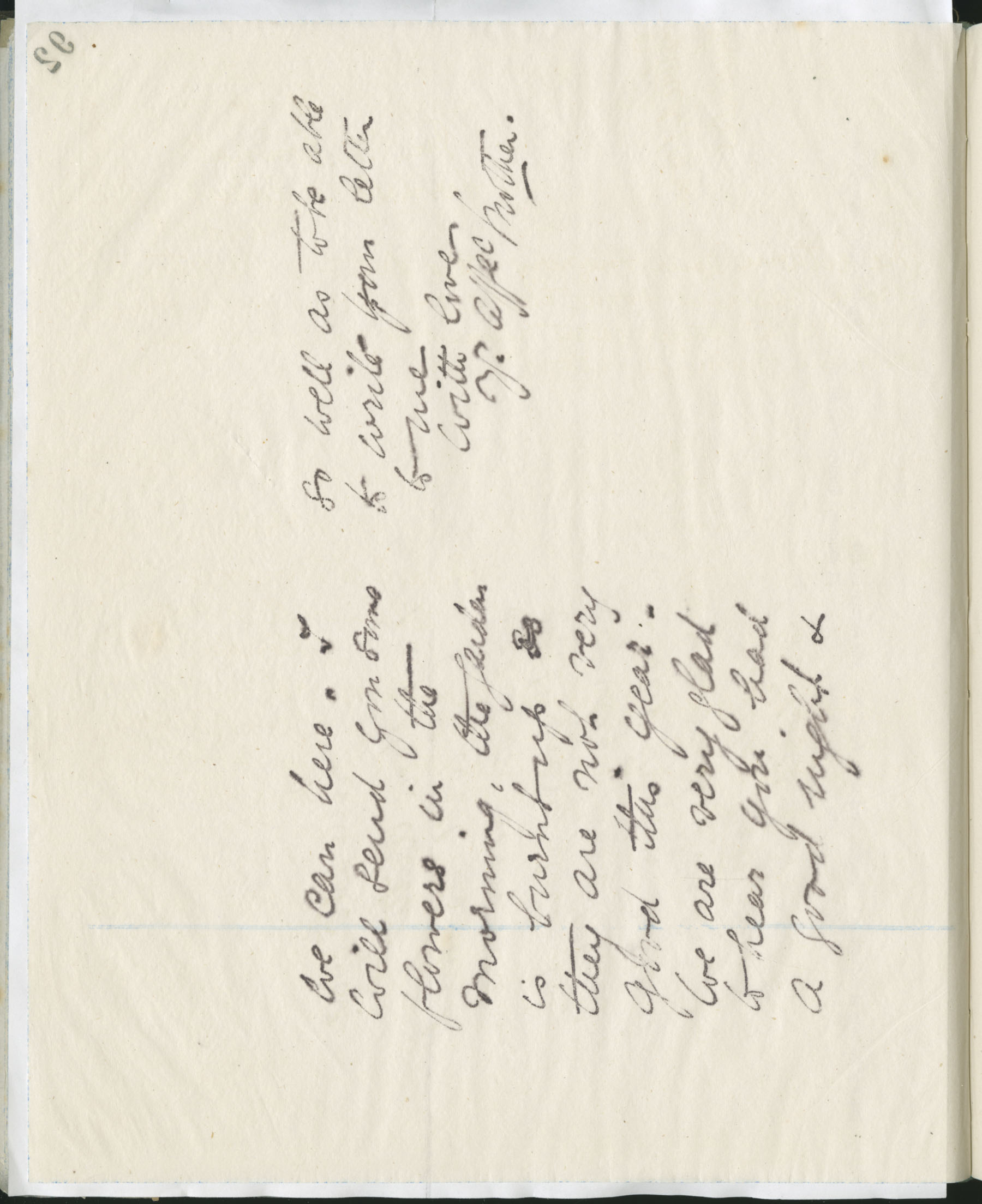 Carvill Letter Book, 1909, page 91 - Letter from Elizabeth Carvill to daughter Ruth, dated  20 June 1909, page 2 of 2.Box 1LB1903_084