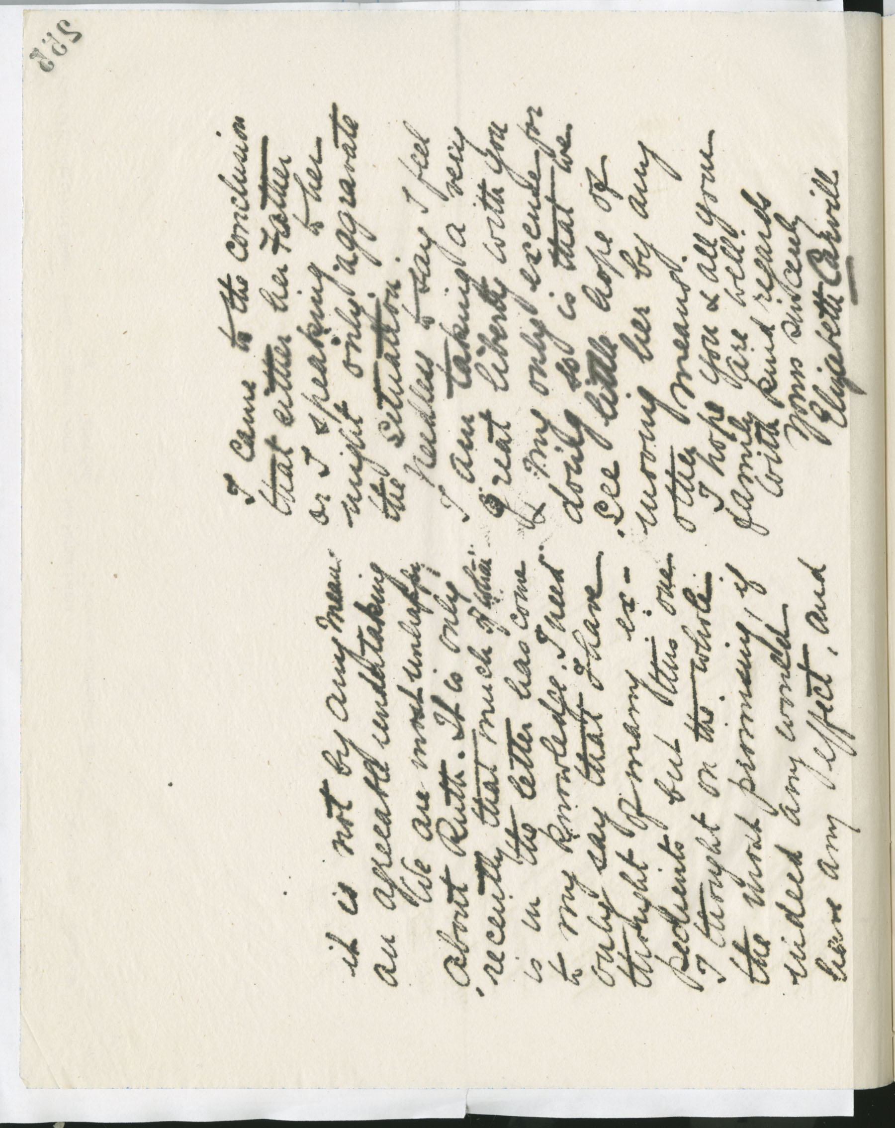 Carvill Letter Books, 1911, page 254-255 - Letter from Elizabeth Carvill to Mrs. Potter, dated 16 Jan 1911, pg 2 &amp; 3 of 3.