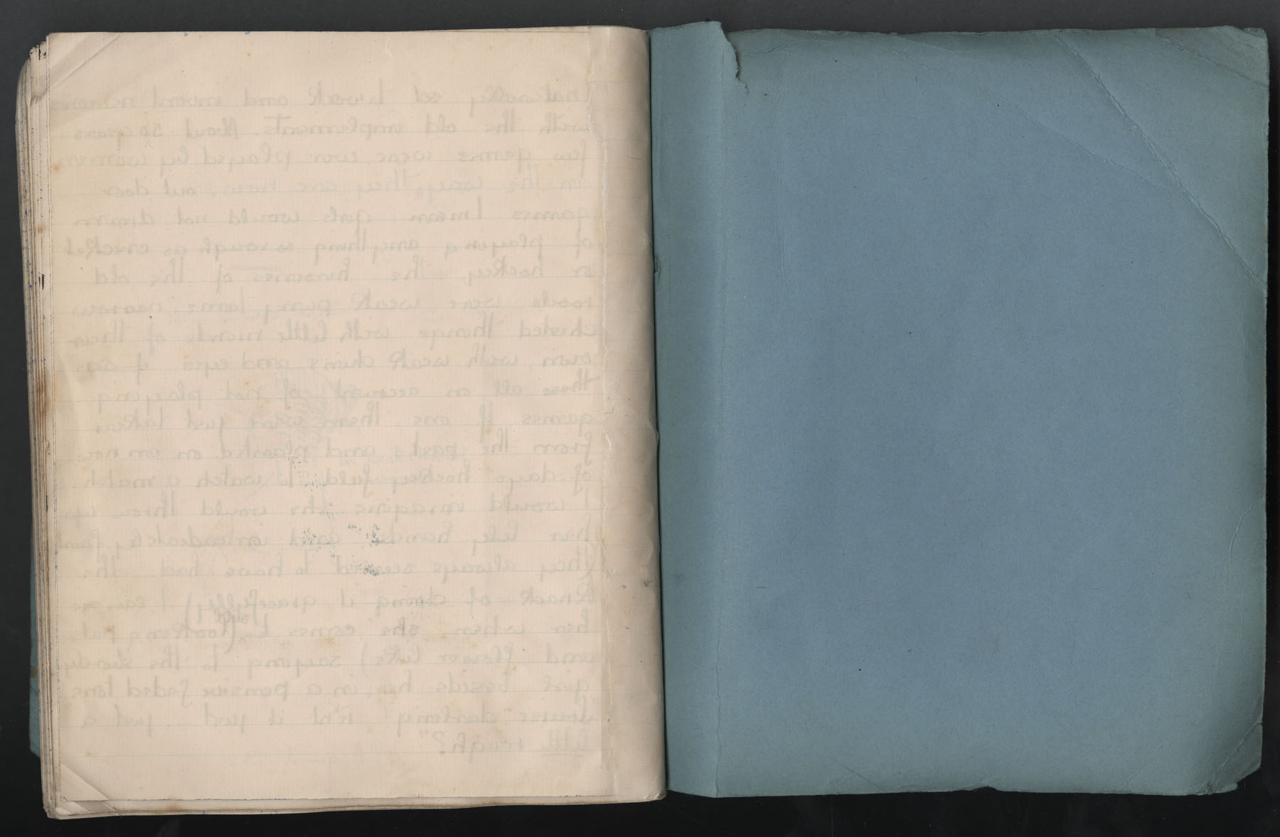 Ruth Martin Carvill's 1903 Composition book, last page - blank