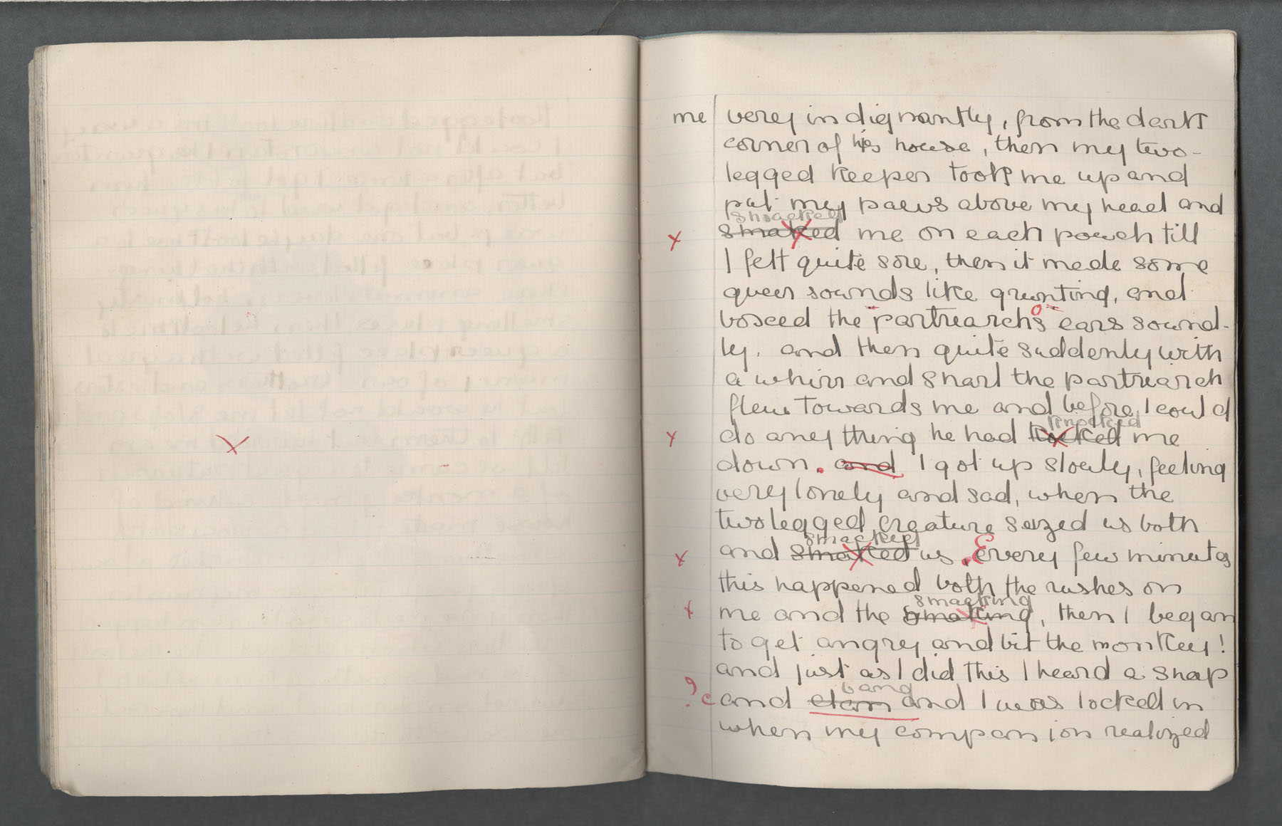 Ruth Martin Carvill-s 1902 Composition book, "My Letter', dated 7 October 1902, pg 3 of 4