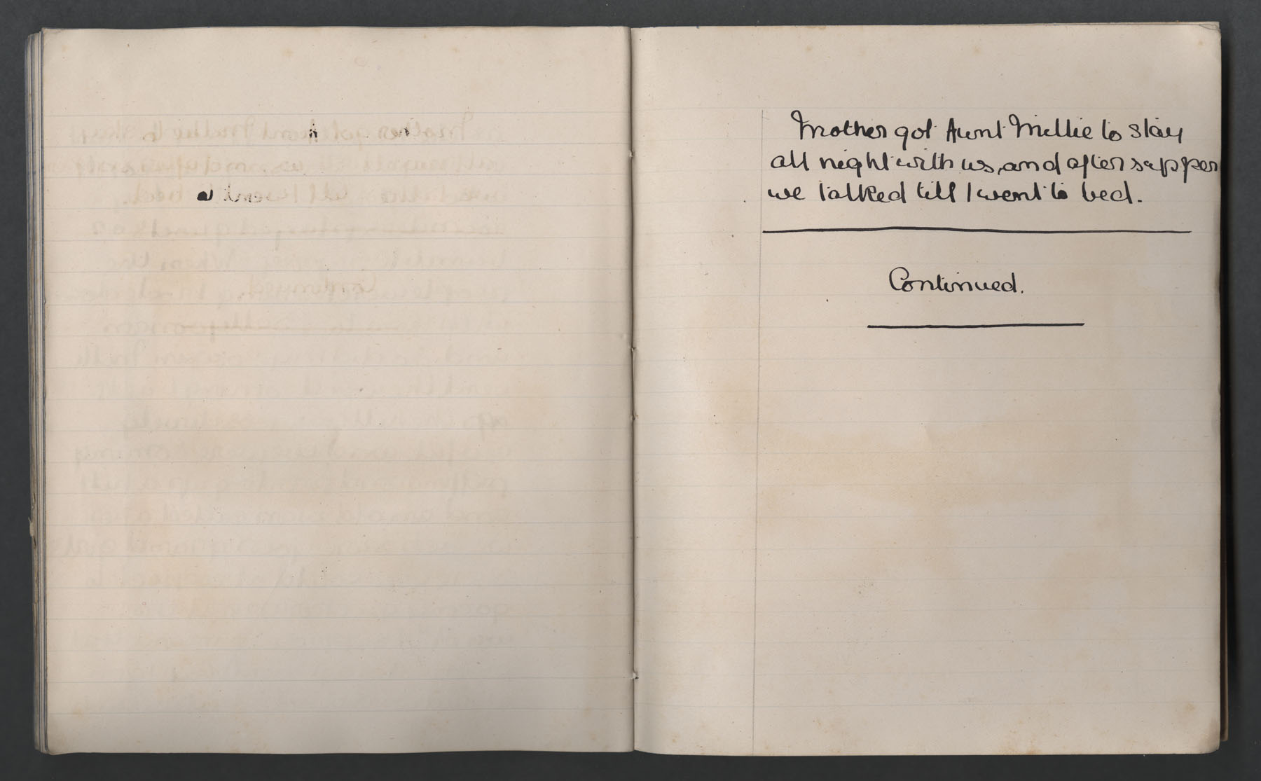 Ruth Martin Carvill's late 1902 Journal, entry dated 26 Aug 1902, pg 3 of 3.