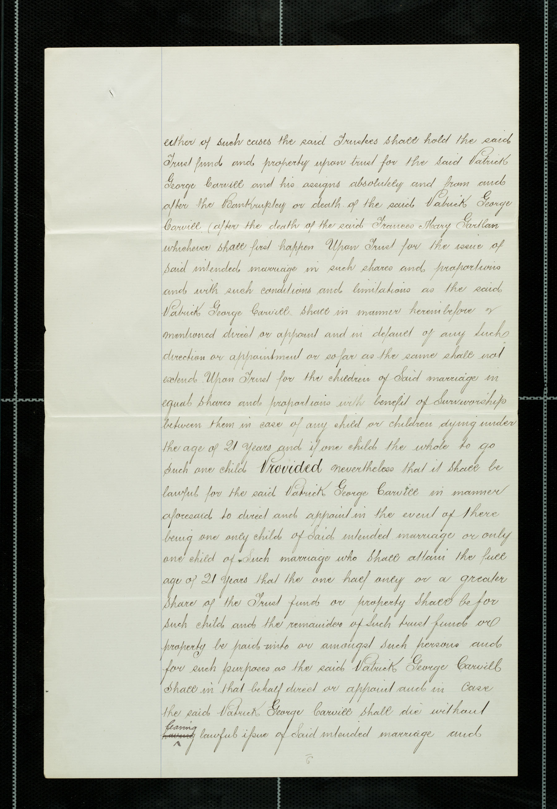 Marriage Settlement of ship "The Lady Havelock", dated 20 Sept 1869, page 6 of 11