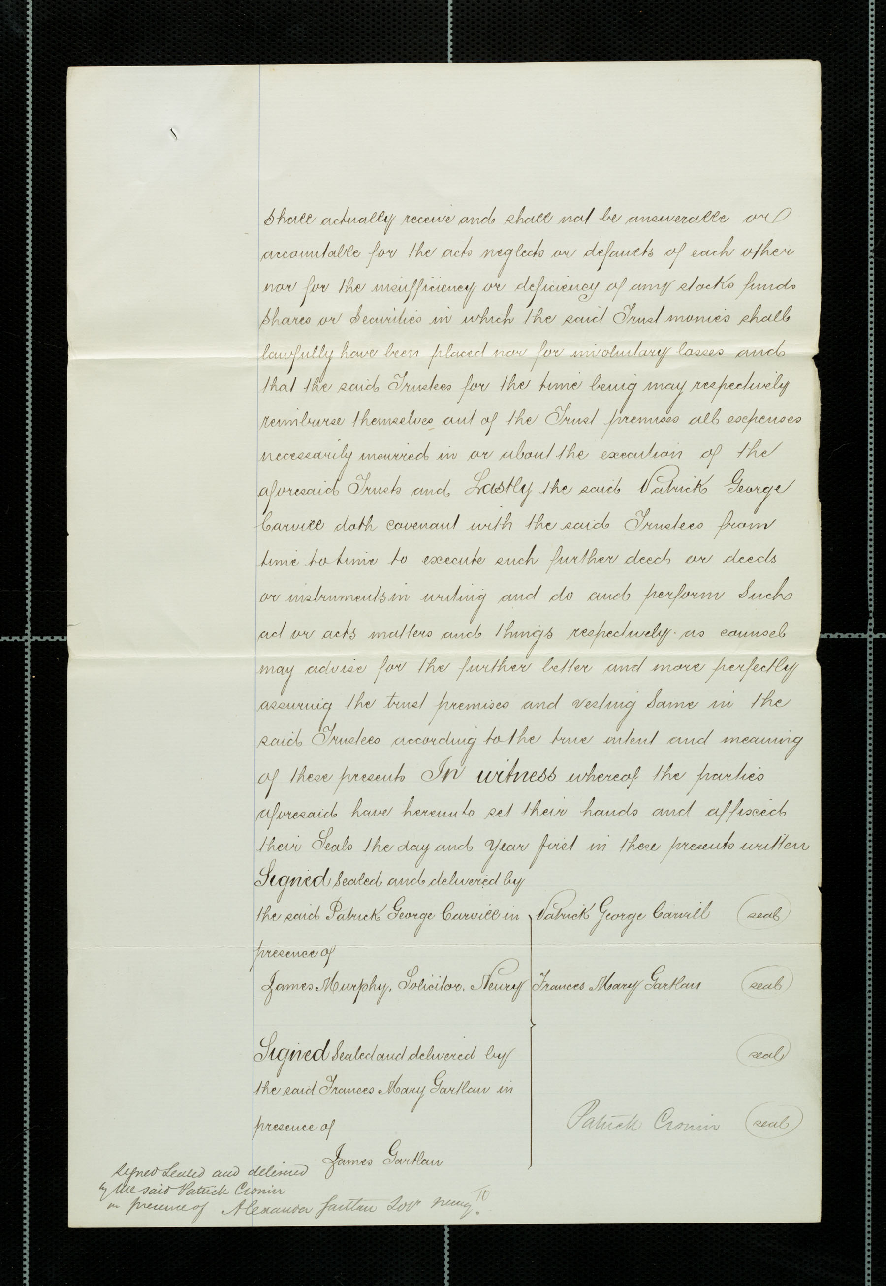 Marriage Settlement of ship "The Lady Havelock", dated 20 Sept 1869, page 10 of 11