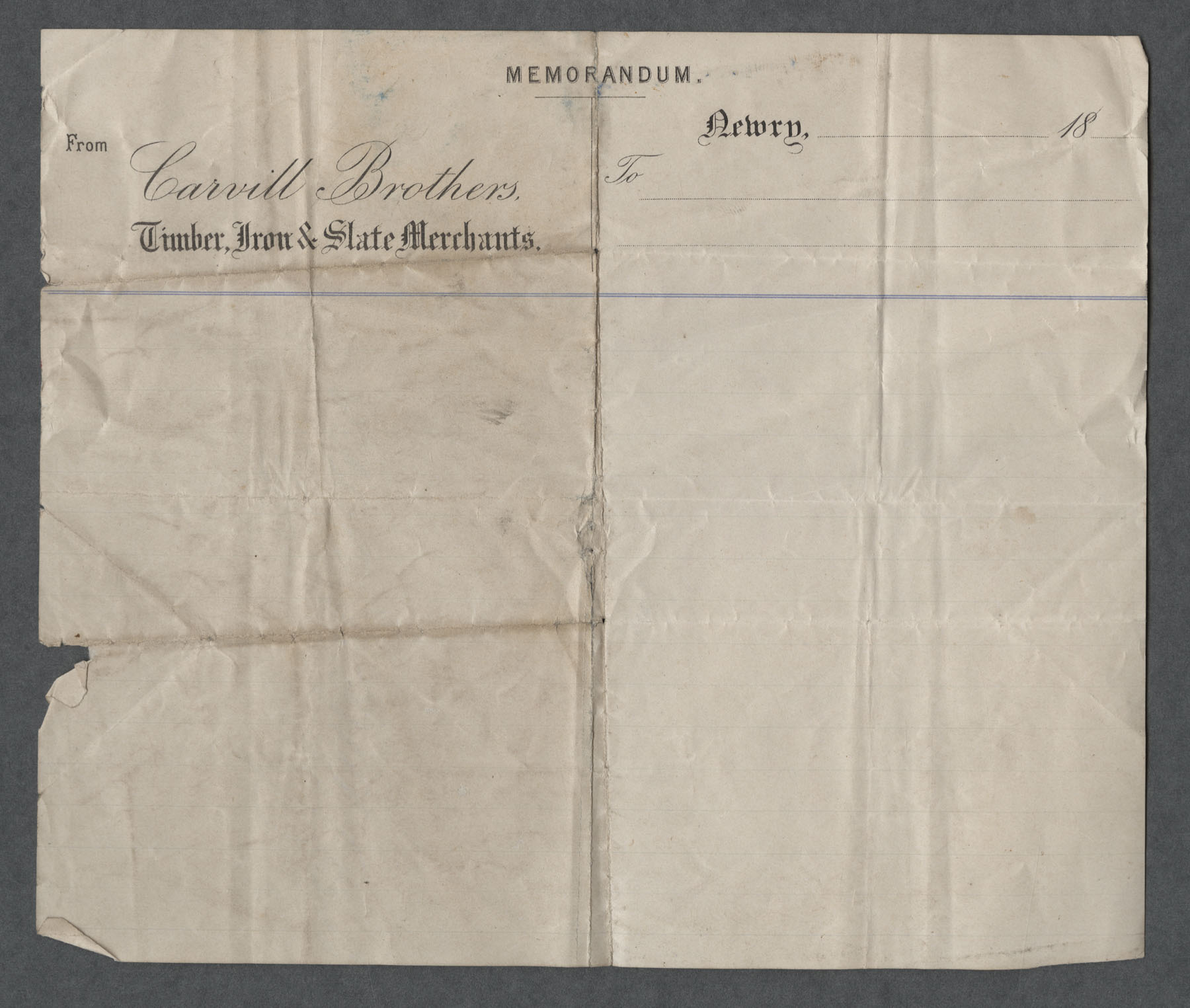 Valuation of Margaret Carvill property 1883-1887 (reverse side)